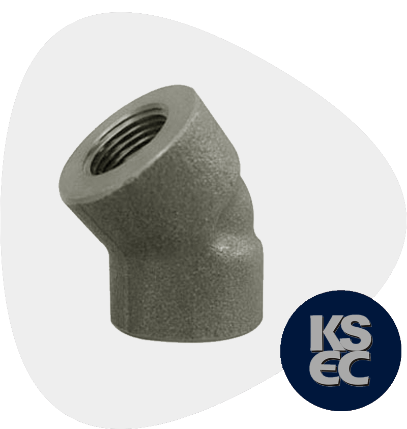 Alloy Steel Forged Threaded 45 Degree Elbow