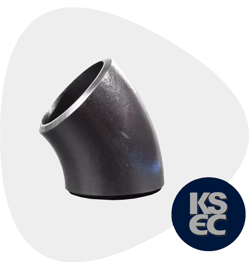Carbon Steel Butt weld Seamless Buttwelding 45° / 90° Elbow