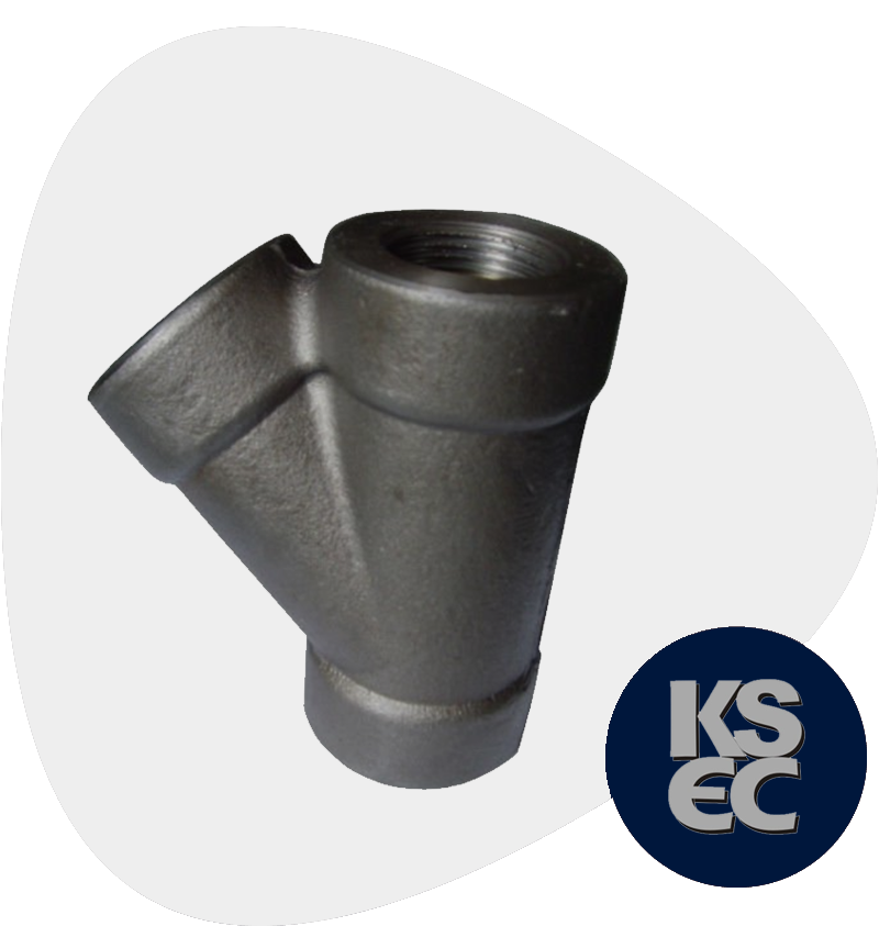 Carbon Steel Forged Threaded 45 Degree Lateral Tee
