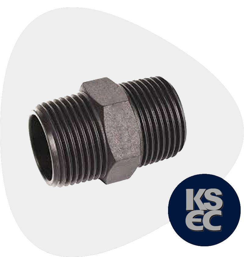 Carbon Steel Forged Threaded Hex Nipple