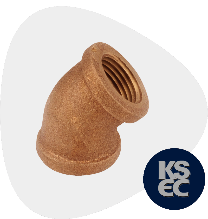 Cupro Nickel Forged Threaded 45 Degree Elbow