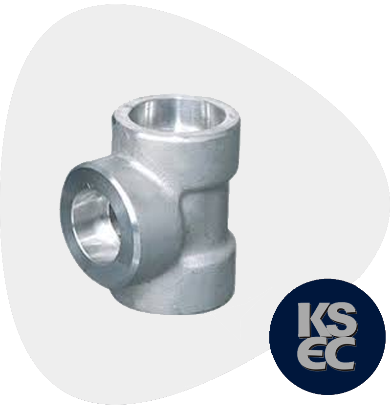 Duplex/Super Duplex Steel Forged Socket Weld Unequal Tee