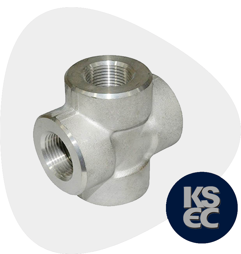 Duplex/Super Duplex Steel Forged Threaded Cross