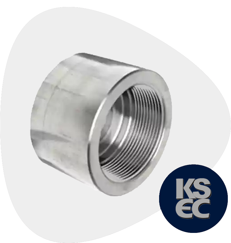 Duplex/Super Duplex Steel Forged Threaded Half Coupling