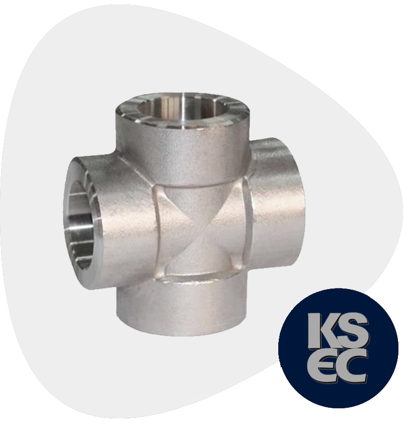 Duplex/Super Duplex Steel Forged Socket Weld Cross