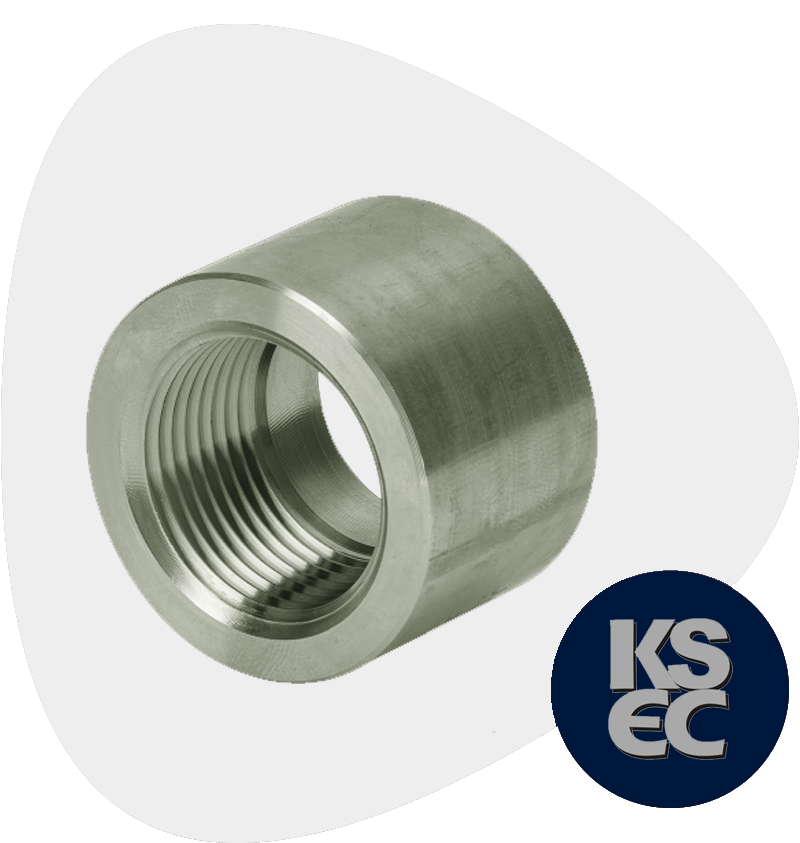 High Nickel Alloy Forged Threaded Half Coupling