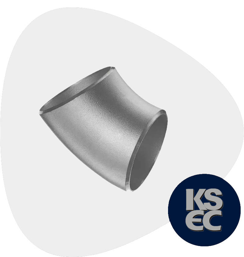 High Nickel Alloy Buttweld 45° Short Radius Elbow