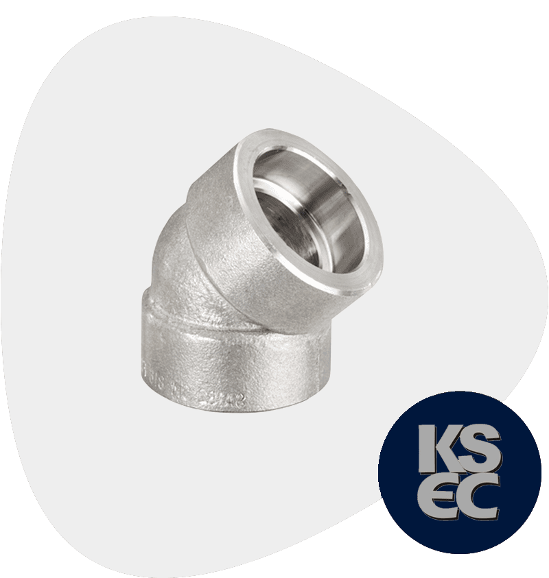 Alloy Steel Socket Weld 45 Deg Elbow