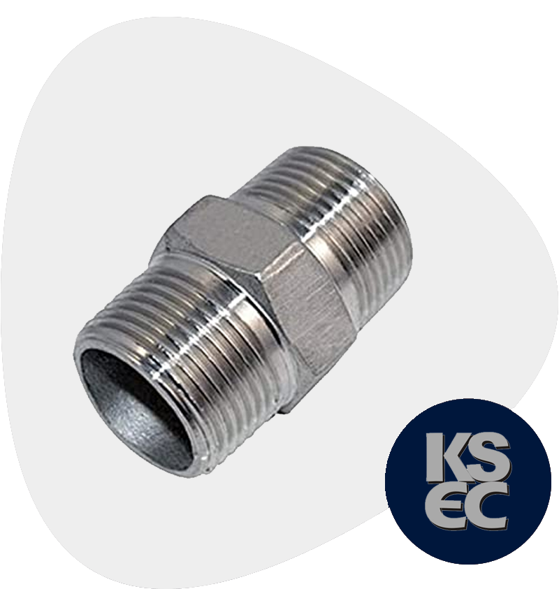 Stainless Steel Forged Threaded Hex Nipples