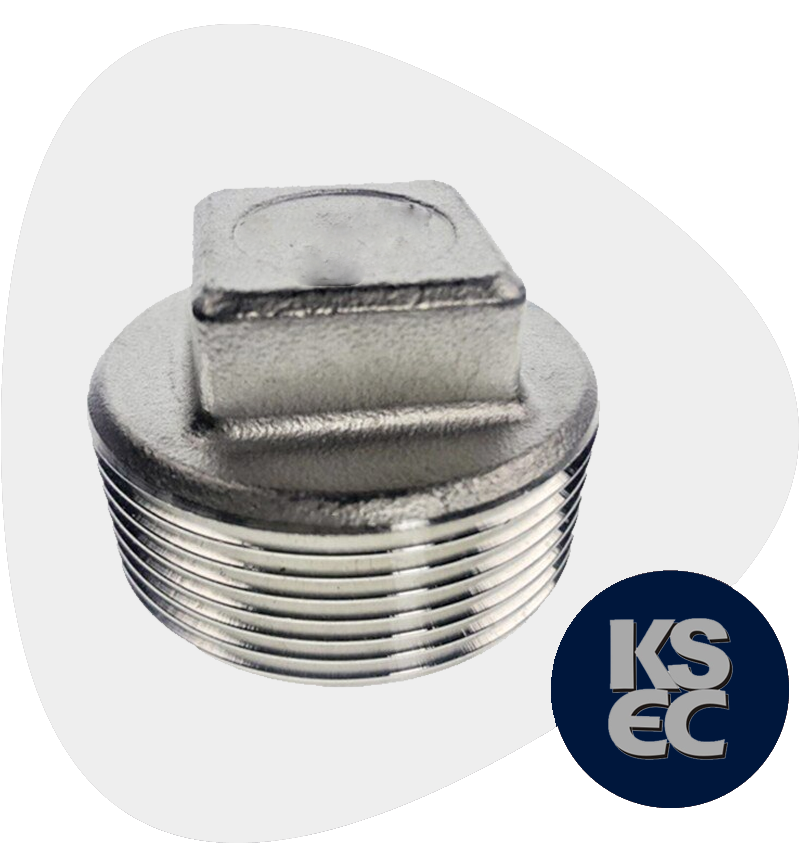 Stainless Steel Forged Threaded Square Head Plug